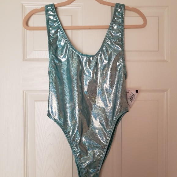 Nwt highcut teal swimsuit - Picture 1 of 3